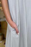 Made in Italy Summer Oscar Pure Cotton T Shirt Dress Stone /11 =
